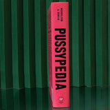 pussypedia sex education book on green background