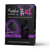 Merula XL in midnight black menstrual cup for heavy periods
